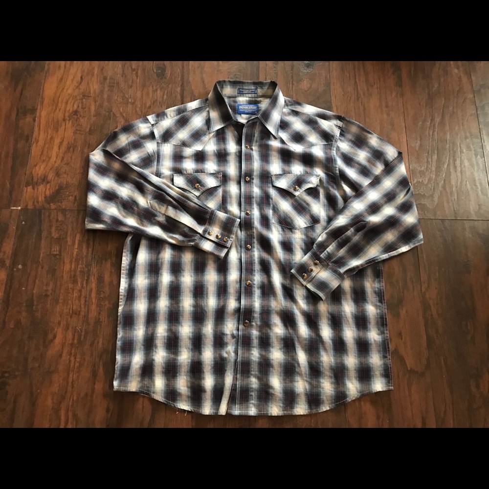 Large plaid Pendleton Frontier Western shirt